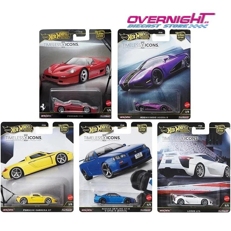 Hot Wheels Premium Timeless Icons - Car Culture - pack de 5 - FPY86-976N