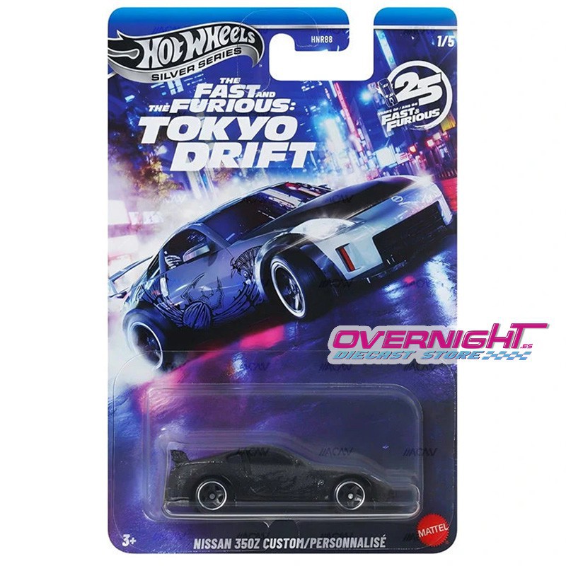 Hot Wheels Silver Series Fast and Furious Tokyo Drift - pack de 5