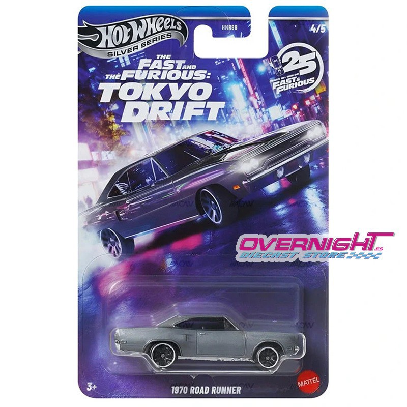 Hot Wheels Silver Series Fast and Furious Tokyo Drift - pack de 5