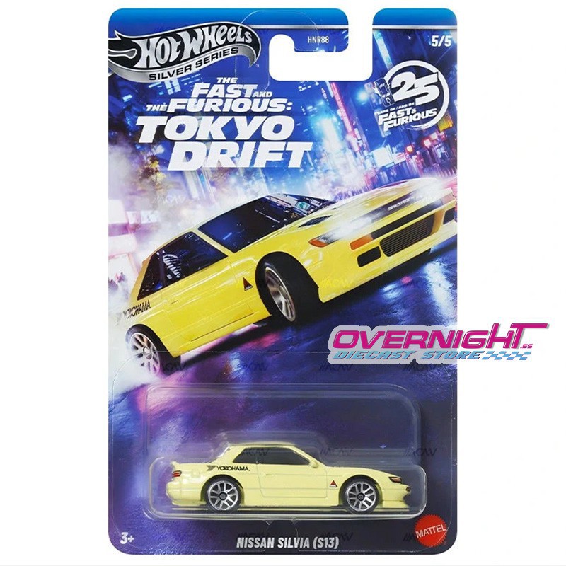 Hot Wheels Silver Series Fast and Furious Tokyo Drift - pack de 5