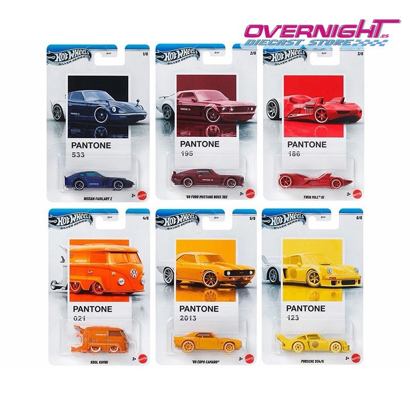 Hot Wheels Silver Series PANTONE A - pack de 6 coches - JKY47-979A