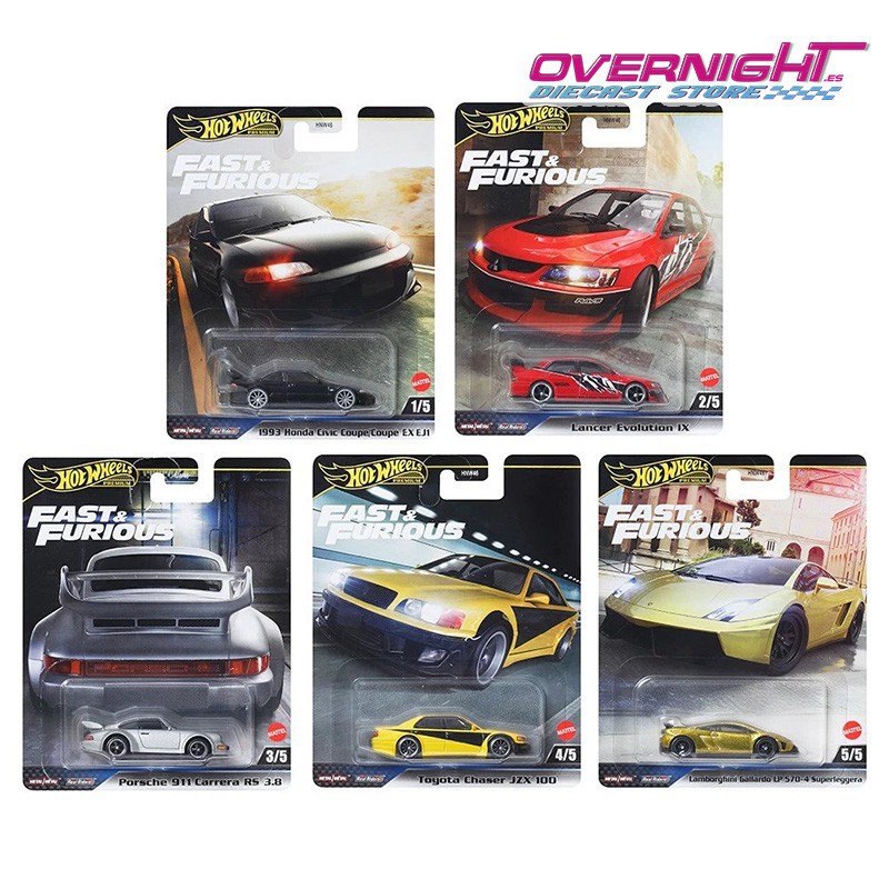 Hot Wheels Premium Fast and Furious Mix M - pack de 5 2025 HNW46-979M