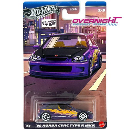 Hot Wheels Silver Series Honda Civic Type R (EK9) Compact Kings JKX57