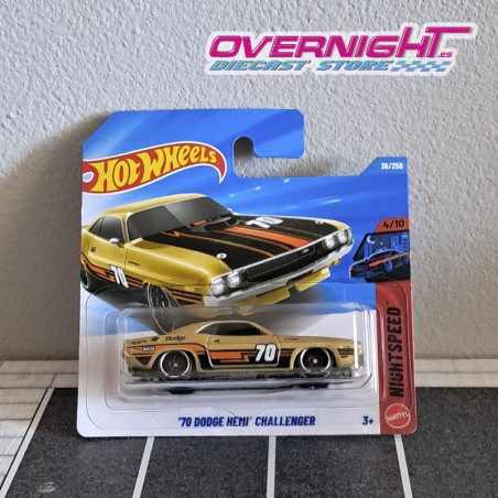 Hot Wheels 70 Dodge Hemi Challenger Nightspeed JJJ07-N521