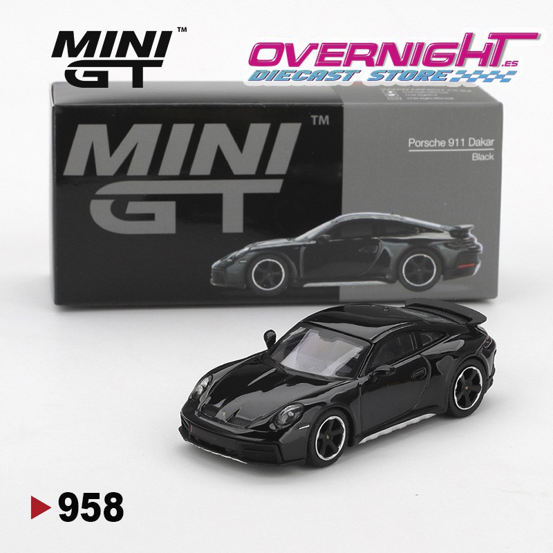Mini GT Porsche 911 (992) Dakar negro - Escala 1/64 MGT00958LHD