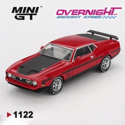 Mini GT Ford Mustang Mach 1 Race Red 1971 - Escala 1/64 MGT01122LHD