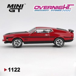 Mini GT Ford Mustang Mach 1 Race Red 1971 - Escala 1/64 MGT01122LHD