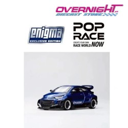 Pop Race Enigma Exclusive Pandem GR Yaris Metallic blue Escala 1/64 PRE004
