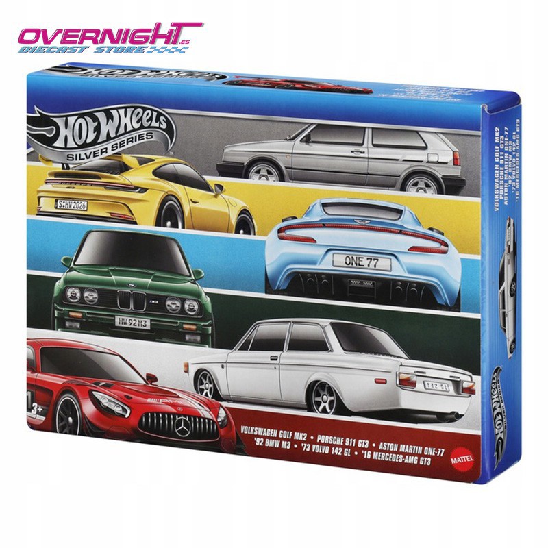 Hot Wheels Silver Series Euro Styles multipack de 6 en caja deluxe JBL25