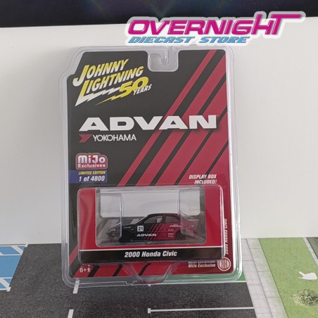 Honda Civic 2000 Advan Johnny Lightning 1/64