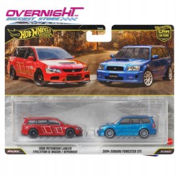 Hot Wheels Premium pack 2 Mitsubishi Lancer Evo Wagon y Subaru Forester STI