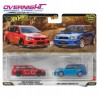 Hot Wheels Premium pack 2 Mitsubishi Lancer Evo Wagon y Subaru Forester STI
