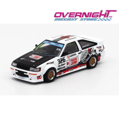 Inno64 Toyota Corolla Levin AE86 Trackerz Racing n326 Escala 1/64 in64-AE86-Trackerz