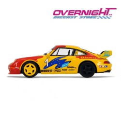 Tiny x Sparky Shell Porsche 993 Cup n1 Amarillo Escala 1/64 YCOMBO64006-A