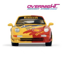 Tiny x Sparky Shell Porsche 993 Cup n1 Amarillo Escala 1/64 YCOMBO64006-A