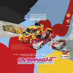 Tiny x Sparky Shell Porsche 993 Cup pack de 2 Amarillo y plata Escala 1/64 YCOMBO64006