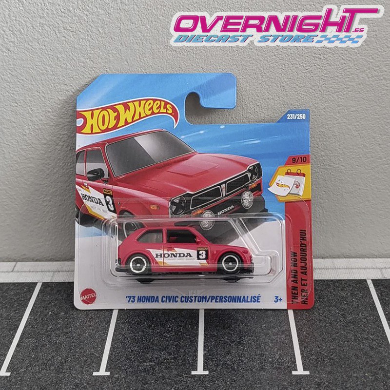 Hot Wheels 73 Honda Civic Custom Then and Now JBB42-N522