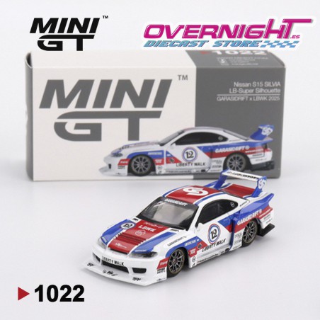 Mini GT Nissan Silvia S15 Lb-Super Silhouette Garasidrift X Lbwk 2025 Escala 1/64 MGT01022-R