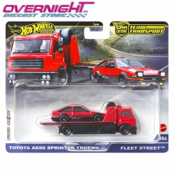 Hot Wheels Premium Team Transport Toyota AE86 Sprinter Trueno y Fleet Street JMB40
