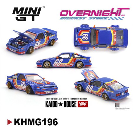 Mini GT Kaido House Toyota AE86 Sprinter Trueno Kaido Racing V1 1983 Escala 1/64 KHMG196