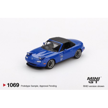 Mini GT Mazda Mx-5 Miata Tuned Version Dark Blue Escala 1/64 MGT01069L