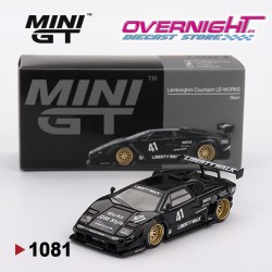 Mini GT Lamborghini Countach Lb-Works Negro en blister - MGT01081L Escala 1/64