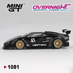 Mini GT Lamborghini Countach Lb-Works Negro - MGT01081L Escala 1/64