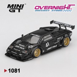 Mini GT Lamborghini Countach Lb-Works Negro - MGT01081L Escala 1/64