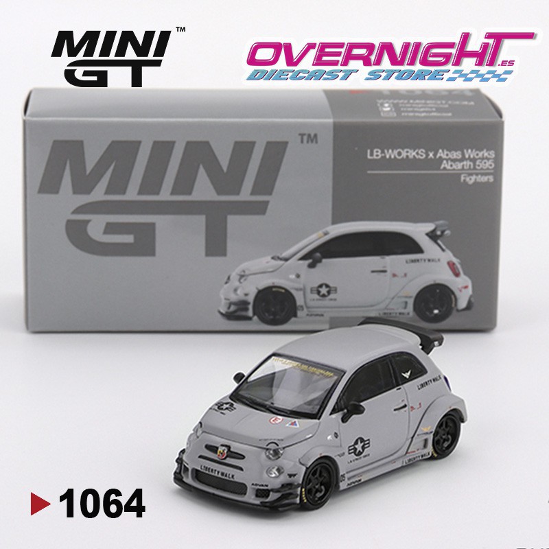 Mini GT Abarth 595 LB-WORKS x Abas Works Fighters Escala 1/64 MGT01064L