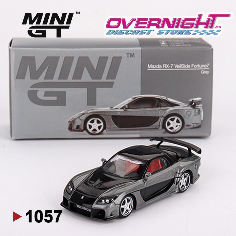 Mini GT Mazda RX-7 VeilSide Fortune Grey Escala 1/64 MGT01057L