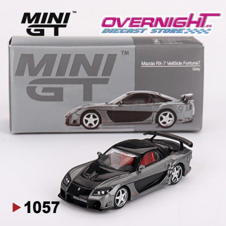 Mini GT Mazda RX-7 VeilSide Fortune Grey Escala 1/64 MGT01057L