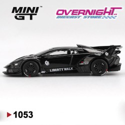 Mini GT Lamborghini LB-Silhouette WORKS MURCIELAGO GT Evo Black Escala 1/64 MGT01053L
