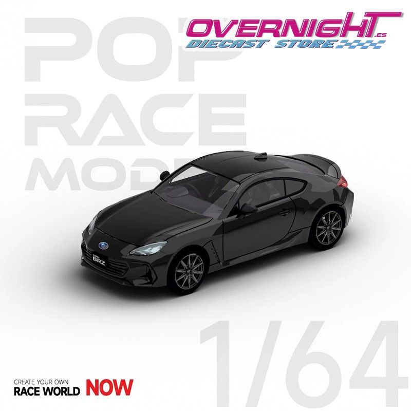 Pop Race Subaru BRZ Crystal Black Escala 1/64 PR64-SBRZ-BK01