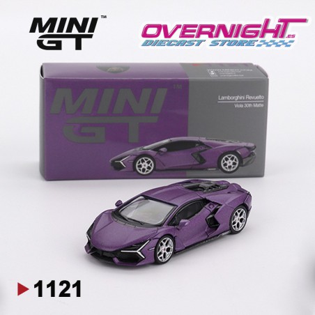 Mini GT Lamborghini Revuelto Viola 30TH Matte Escala 1/64 MGT01121-L