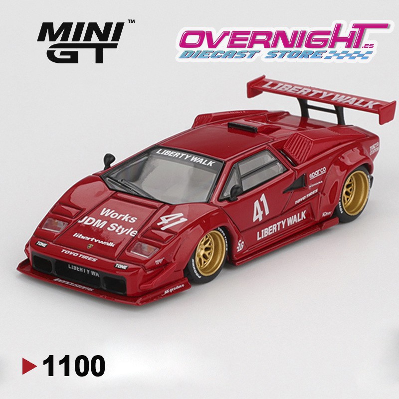 ミニカー MINI GT Lamborghini Countach LB-WORKS Mini GT Lamborghini Countach LB-WORKS Red Escala 1/64 MGT01100-L