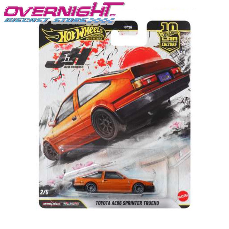 Hot Wheels Premium Japan historic 5 - Toyota AE86 Sprinter Trueno JKF10
