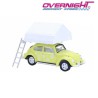 Greenlight Classic Volkswagen Beetle - Flower Power – con tienda de techo - Escala 1/64 gl38080A