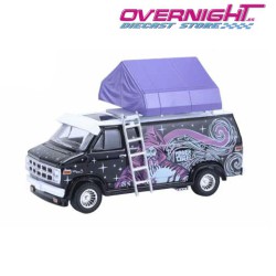 Greenlight Gmc Vandura Custom Van Wizard con tienda de techo - Escala 1/64 gl38080C
