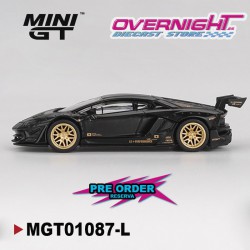 - PREORDER - Mini GT Lamborghini Aventador Lbworks Limited Edition Matte Black 2025 Escala 1/64 MGT01087-L