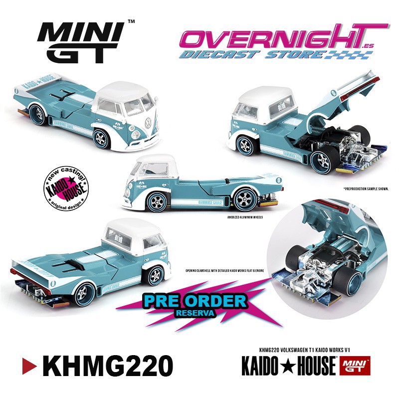 - PREORDER - Mini GT Kaido House Volkswagen T1 Pickup Kaido Works V1 1972 Escala 1/64 KHMG220