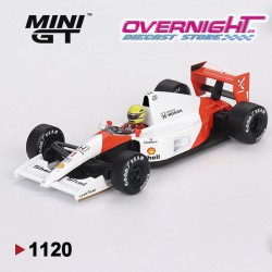 - PREORDER - Mini GT Mclaren Mp4/6 N1 Ayrton Senna Japanese Gp 2nd Place 1991 Escala 1/64 MGT01120-L
