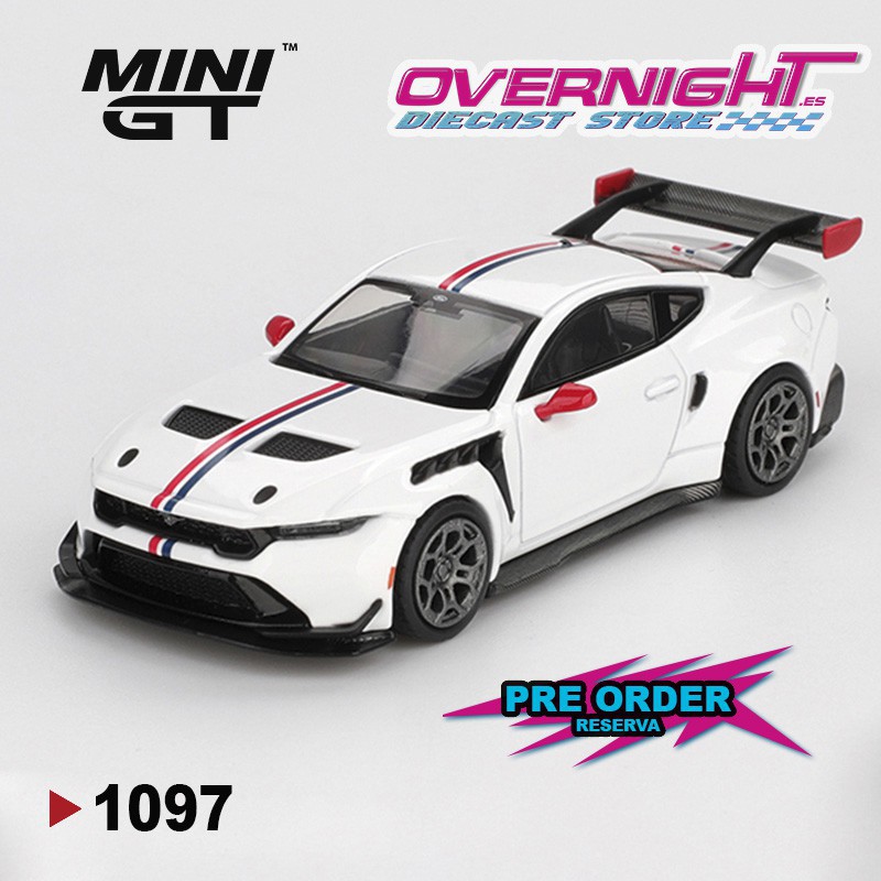- PREORDER - Mini GT Ford Mustang Gtd Spirit Of America 2025 Escala 1/64 MGT01097-L