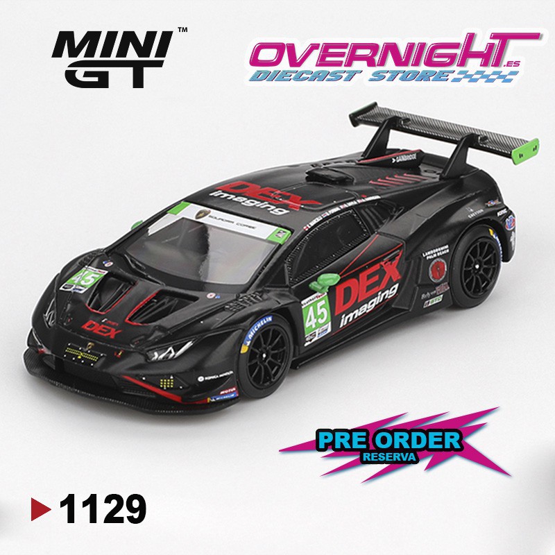 - PREORDER - Mini GT Lamborghini Huracan Gt3 Evo 2 N45 Dex Imaging Daytona 24 Hrs 2024 Escala 1/64 MGT01129-L