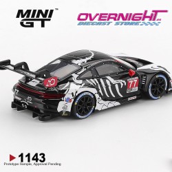 Mini GT Porsche 911 (992) Gt3 R N77 Gtd Pro Ao Racing Petit Le Mans 2025 Escala 1/64 MGT01143-BL
