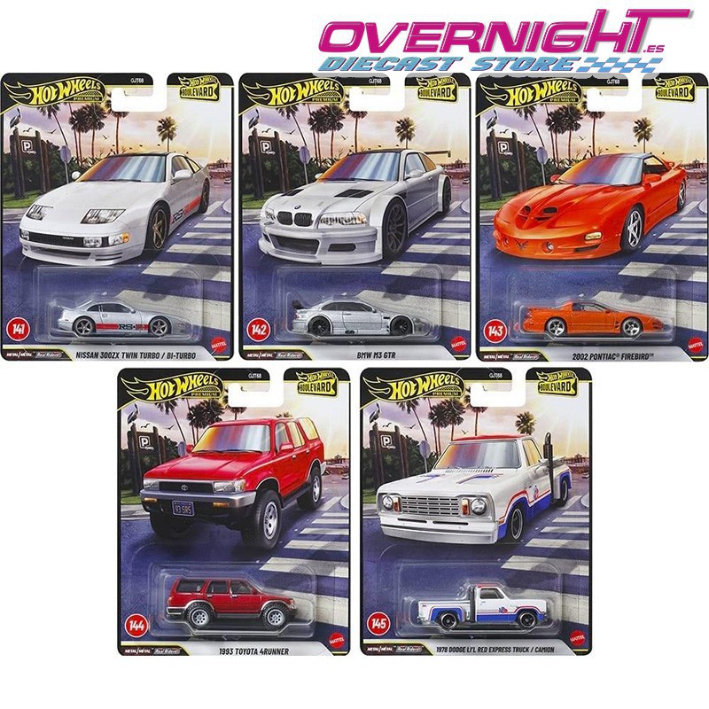 Hot Wheels Premium Boulevard 2026 Mix F pack de 5 coches - GJT68-978F