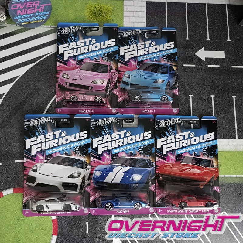 Hot Wheels pack 5 - Women of Fast - Fast and Furious
