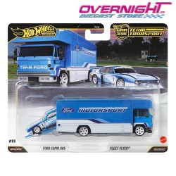 Hot Wheels Premium Team Transport Ford Capri GR5 y Fleet Flyer JHX89