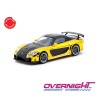 Tarmac Works Mazda Rx-7 Veilside Fortune7 amarillo y negro Escala 1/64 TC-T64G-075-YE