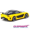 Tarmac Works Mazda Rx-7 Veilside Fortune7 amarillo y negro Escala 1/64 TC-T64G-075-YE