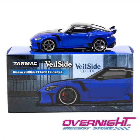Tarmac Works Nissan Veilside FFZ400 Fairlady Z azul Escala 1/64 TC-T64G-074-BL